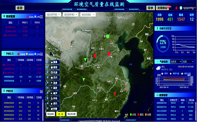 環境大(dà)氣污染物(wù)監測